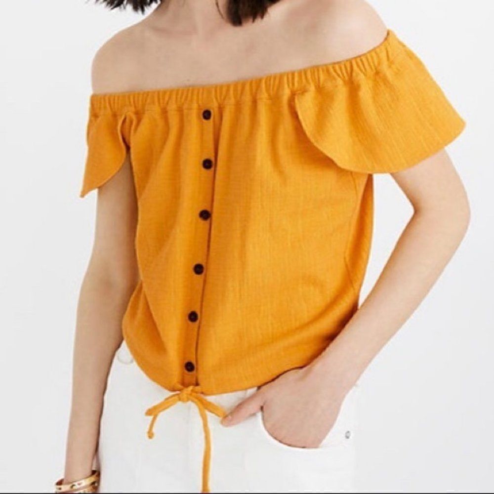 Madewell Off Shoulder Top Size Small
